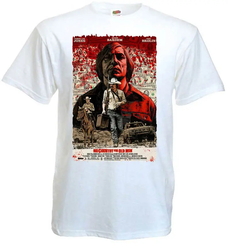 No Country For Old Men v4 T shirt movie poster Coen brothers all sizes S 5XL