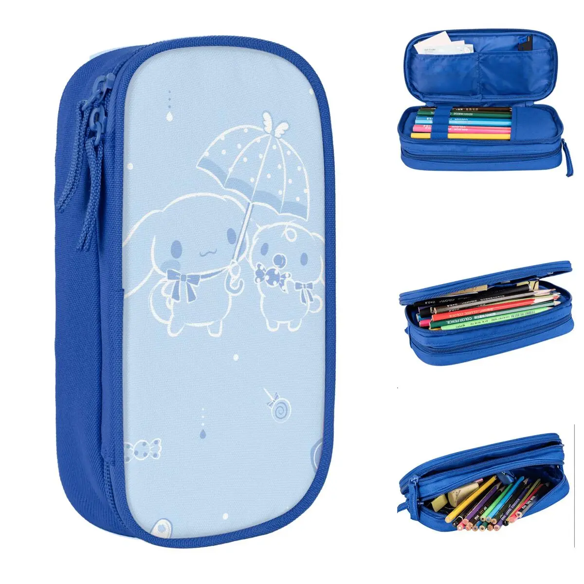 

Cute Dog Cartoon Cinnamoroll Pencil Cases Pen Box Bags Girl Boy Big Capacity Students School Gifts Pencil Pouch