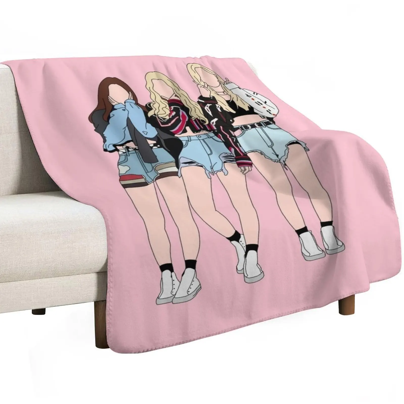 

LOONA ODD EYE CIRCLE GIRL FRONT Throw Blanket Decorative Throw Bed linens blankets and throws Blankets