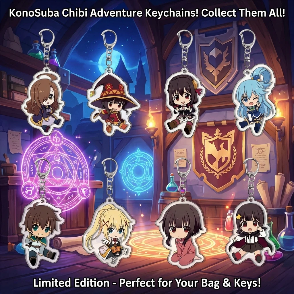 

Anime That Time I Got Reincarnated in Another World Keychain Acrylic Keychain Aqua Kazuma Satou Akatsuki Keychain Cute Anime