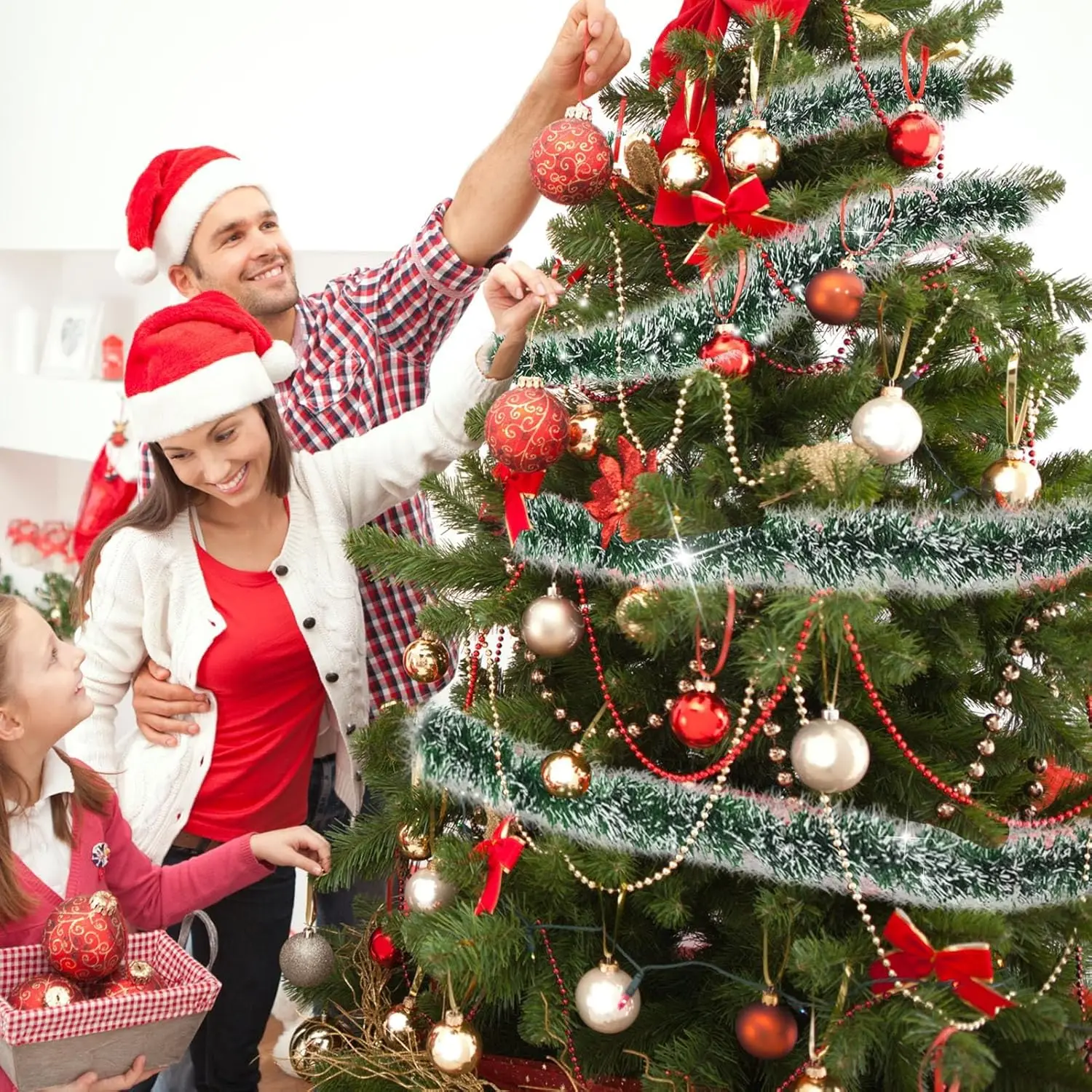 

Christmas Green Decoration Rattan 2m Fireplace Cabinet Dining Room Decoration Strip Bow Vine For Christmas Thanksgiving 2025