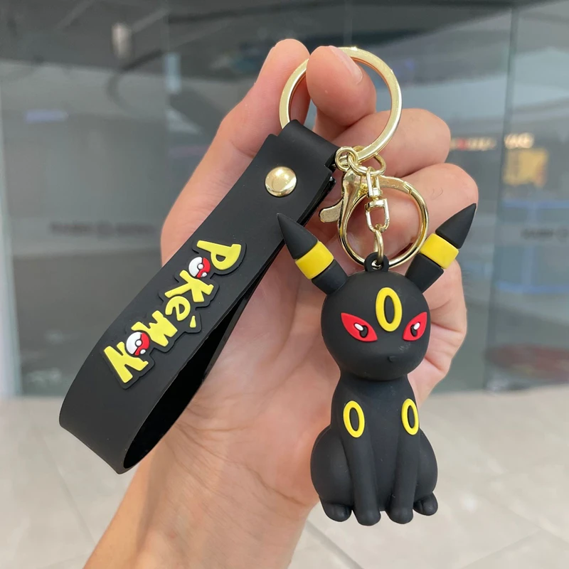 Pokémon Eevee Familie Schlüsselanhänger Cartoon Puppe Schultasche Anhänger Auto Schlüsselanhänger Anhänger kleines Geschenk