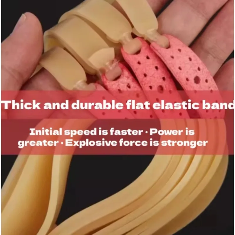 1.5mm Thick Slingshot Rubber Band Highly Elastic and Durable Replacement Band Suitable for Outdoor Shooting and Training