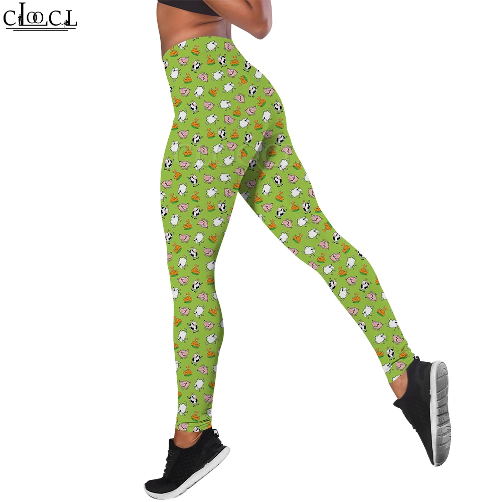 CLOOCL Leggings Mujer Casual Estampado Floral Pantalones de Fitness sin Costuras Scrunch Butt Sexy Yoga Correr Melocotón Cadera Deporte Pantalones de Gimnasio