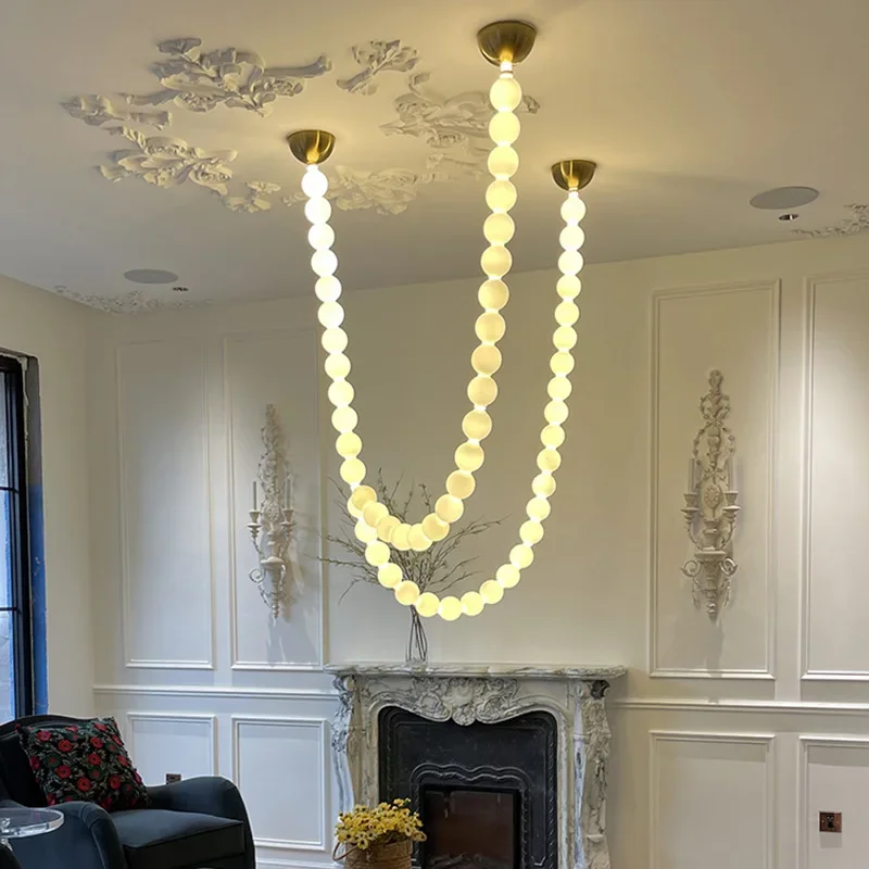 LED Art Deco Glass Bubble Gold Chrome Lustre 2026 New Trend Pendant Light Chandelier Luminaire Hanging Lamp For Staircase Foyer