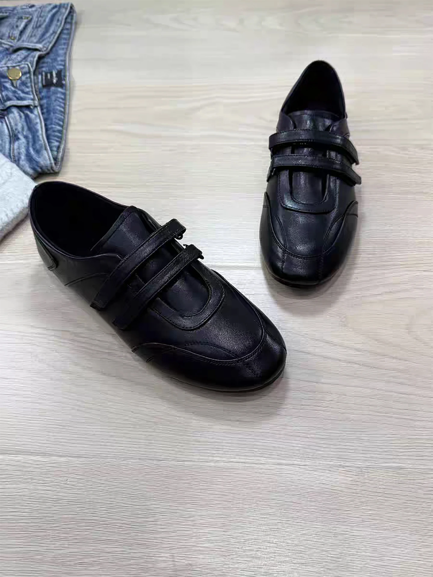 korean-sle-mary-jane-oes-women's-flat-bot-genuine-leather-ballet-sle-slip-on-oes-spring-2026-faion-single-oes