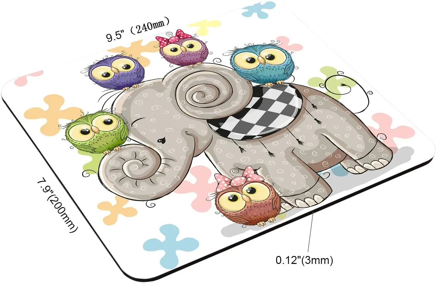 Moderate thickness Rectangular mouse pad Gaming mouse mat custom design non slip rubber base office mouse pads