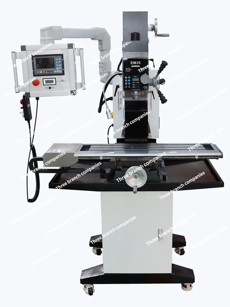 Three axis automatic feed multifunctional drilling and milling machine