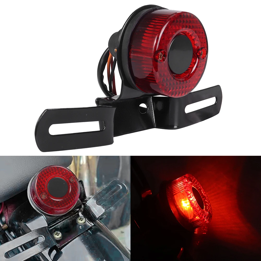 12V Halogen Moto Rear Lights Motorcycle Tail Brake Stop Light Cafe Racer For Chopper Bobber Motorbike Accessories view 4