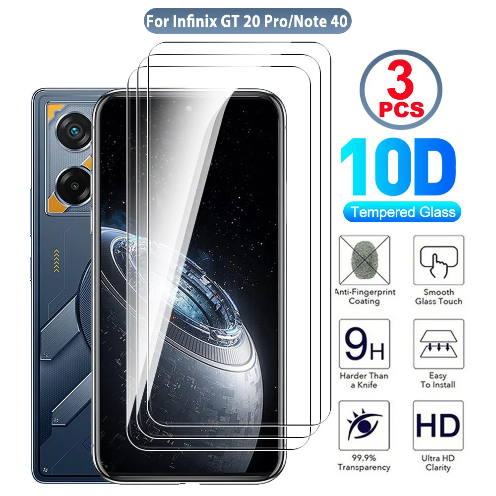 3PCS Phone Film For Infinix GT 20 Pro Note 40 30 VIP 30Pro 4G 5G Screen Protector GT 20Pro Note40 Note30 30VIP Protective Glass