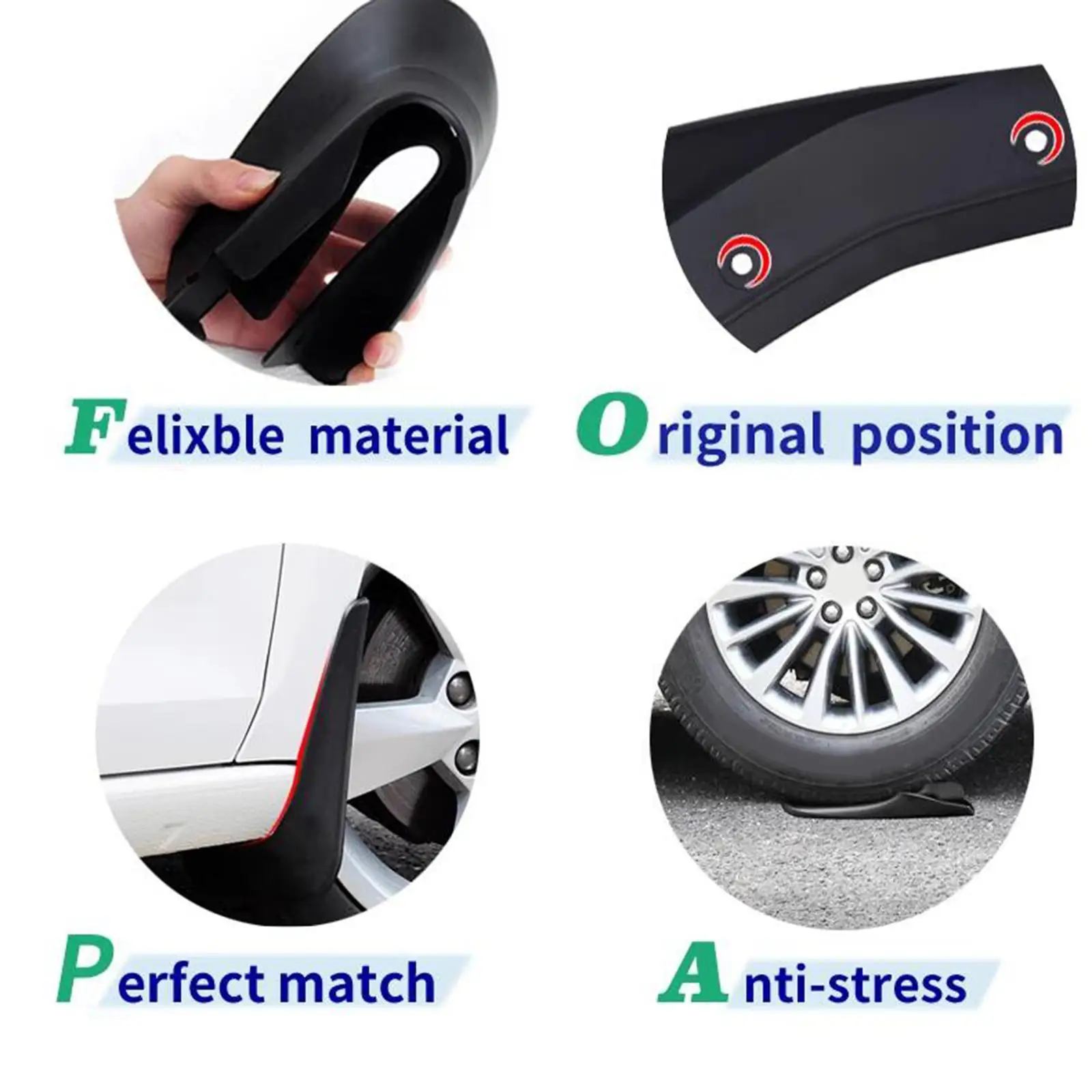 

Splash Guards Accessories Mudflaps for Yuan Plus Quick and Easy Installation Vehicle Protection Stylish Sturdy and Flexible