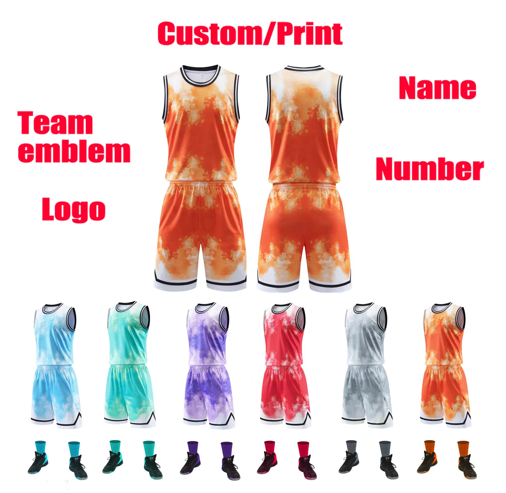 Basketball jersey custom Basketball training suit Adult and Kids clothes Sports vest Men Boys Basketball jersey Sets Large size