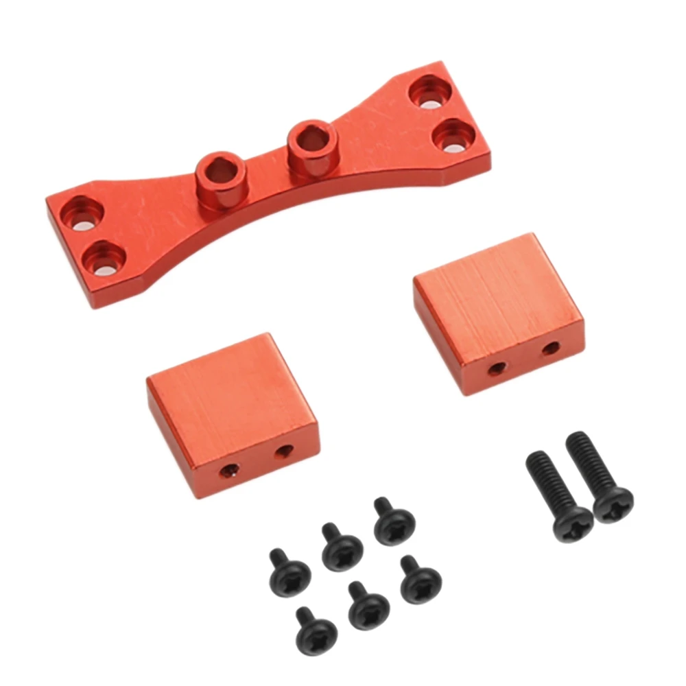 Metal Pull Rod Base Seat with Servo Bracket Mount for MN D90 D91 D96 D99S 1/12 RC Car Truck Accessory Red