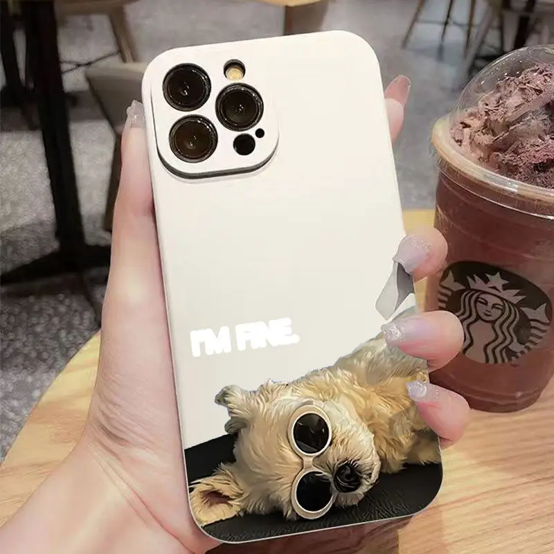 

Stylish Dog Phone Case For Xiaomi Redmi Note 14 13 12 11 10 Pro 4G 14 Pro Plus 5G Redmi 14C 13C 12C Shockproof Bumper Soft Cover