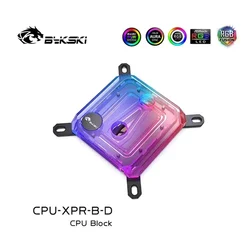 Bykski CPU Block Use dla INTEL LGA 1151 1156 1700 1800 AMD AM4 AM5 / Chłodnica wody 5V ARGB Light SYNC / CPU-XPR-B-I/M-D