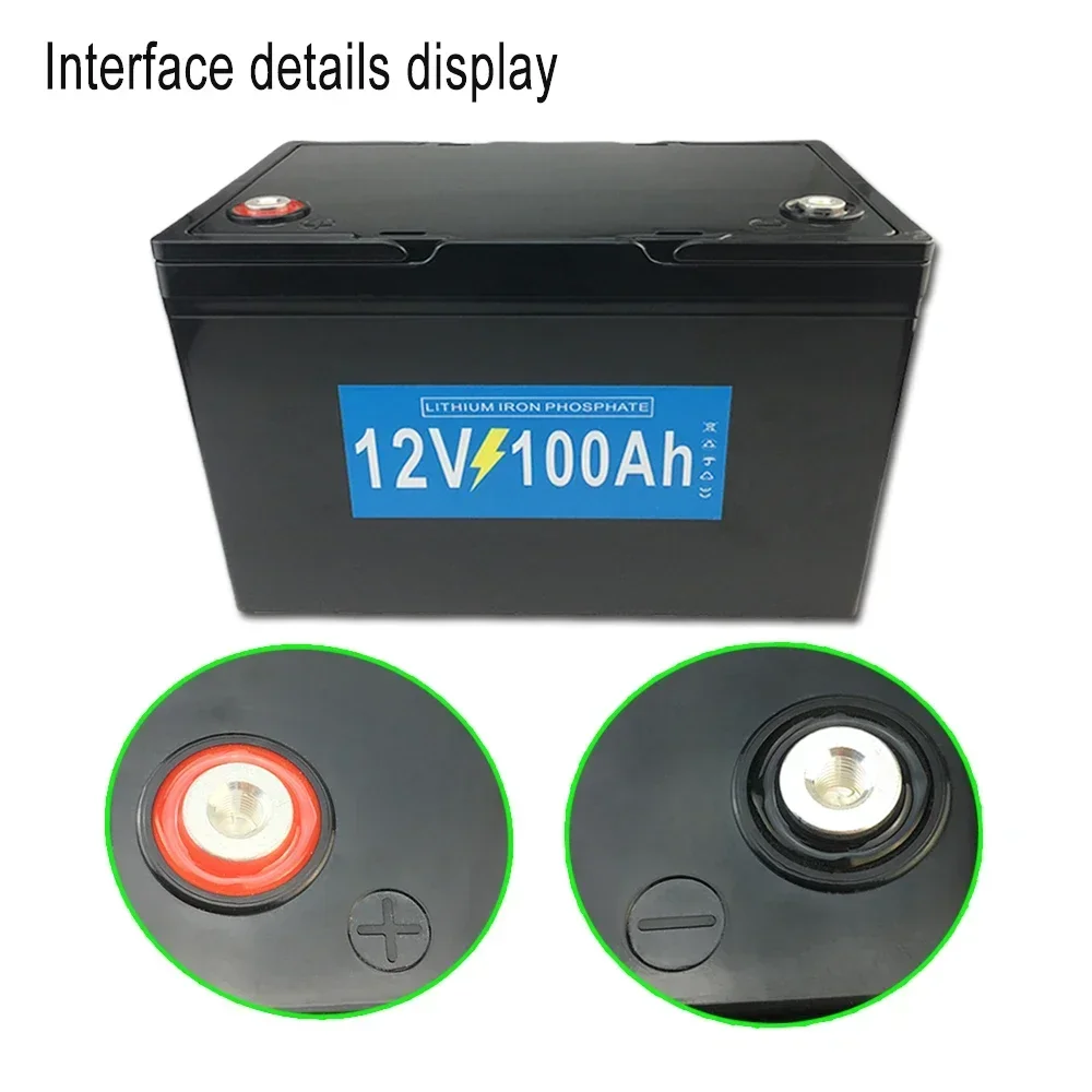 12.8V 100AH LiFePO4 Battery 12V Lithium Iron Phosphate Batteries Cycles inverter Car lighter Universal battery pack