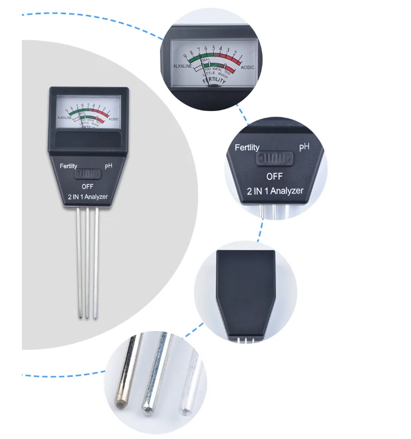 DIGITAL HANDHELD INSTANT READING WITH SCREEN DISPLAY SOIL PH FERTILIZER METER