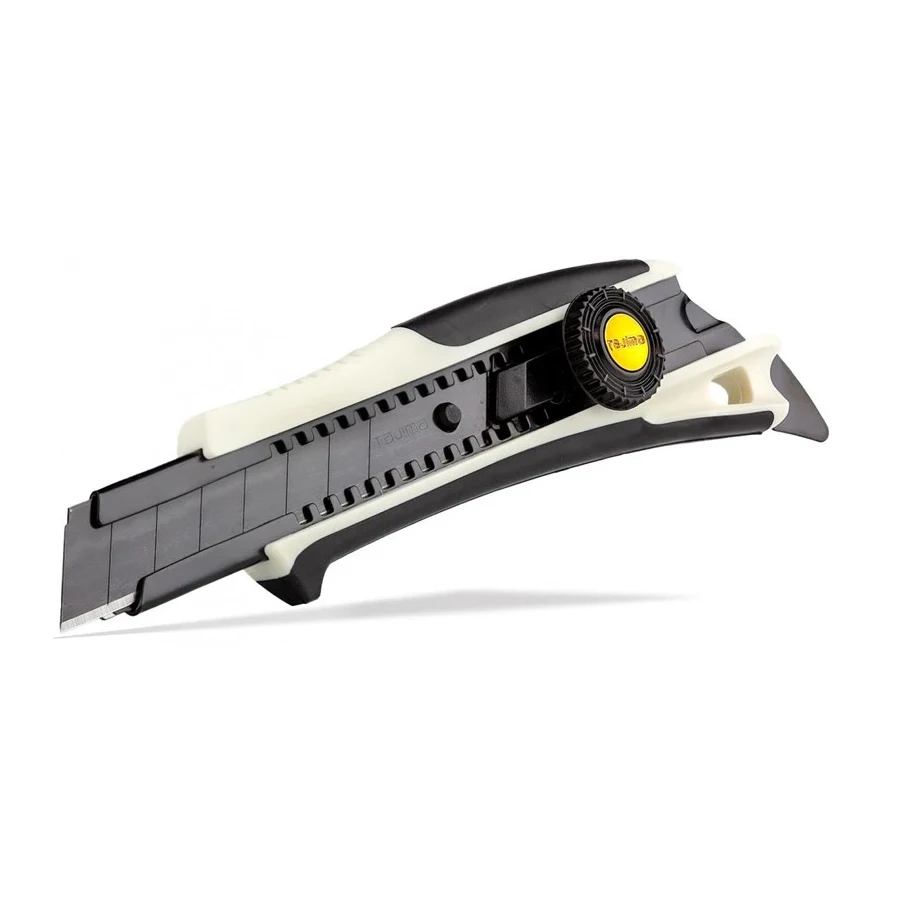 TAJIMA DFC-L561W Multi-purpose Utility Knife Automatic Retractable Knife with 18mm-wide Replaceable L-type Blade Wallpaper Knife