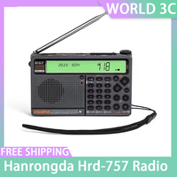 Hanrongda Hrd-757 Radio Fm All-Band Bluetooth Fm Radio Ips Screen With Card High Volume Speakers Emergency Receiver Global Sound