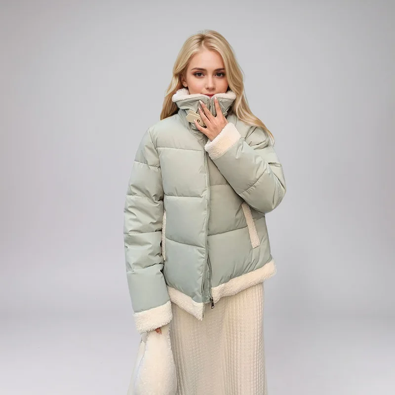 Cotton-padded Jacket Women's Winter 2025 Korean Stand-up Collar Fashion College Wind Cotton-padded Jacket