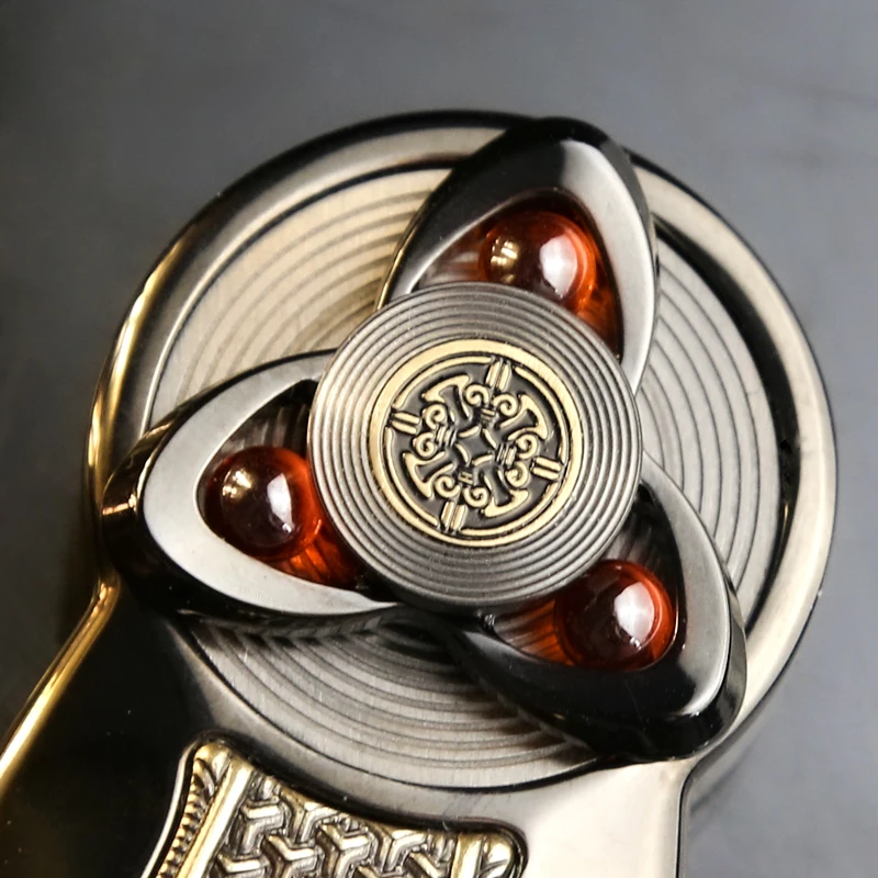 Xuanjia من سلالة تانغ تململ سبينر المعادن المغناطيسي الميكانيكية السقاطة المنزلق الضغط الإصبع الدوران لعبة الكبار هدية