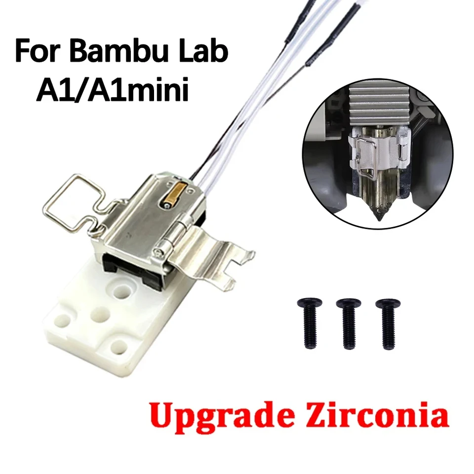 Upgraded Hotend Heating Assembly High Temp Resistance Extruder Heater Kit For  Bambu Lab A1 / A1 Mini 3D Printer Accessories。，。.