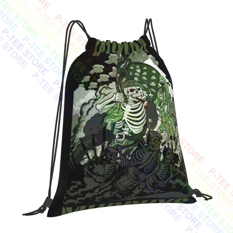 Dropkick Murphy S Invasion Drawstring Bags Gym Bag Print Backpack Eco Friendly Riding Backpack