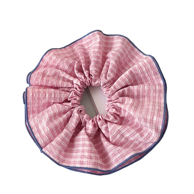 

Large intestine hair band, high-grade head rope, gentle wind rubber band, oversized head band, hair rope.