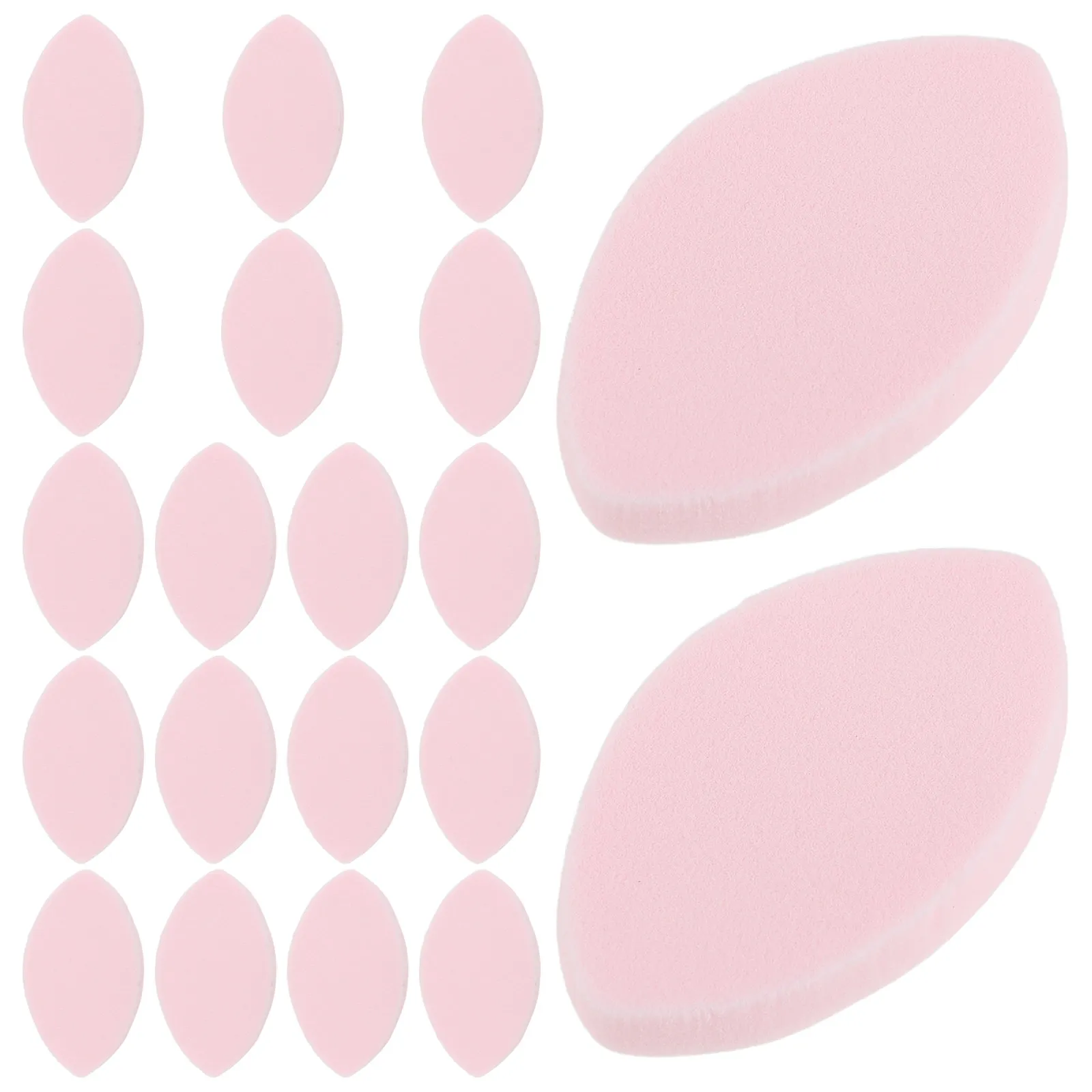 100Pcs Eyelash Extension Practice Sponge Soft Eye Shaped Lash Display Sponge for Beginners Lash Mapping and Tweezers Handling