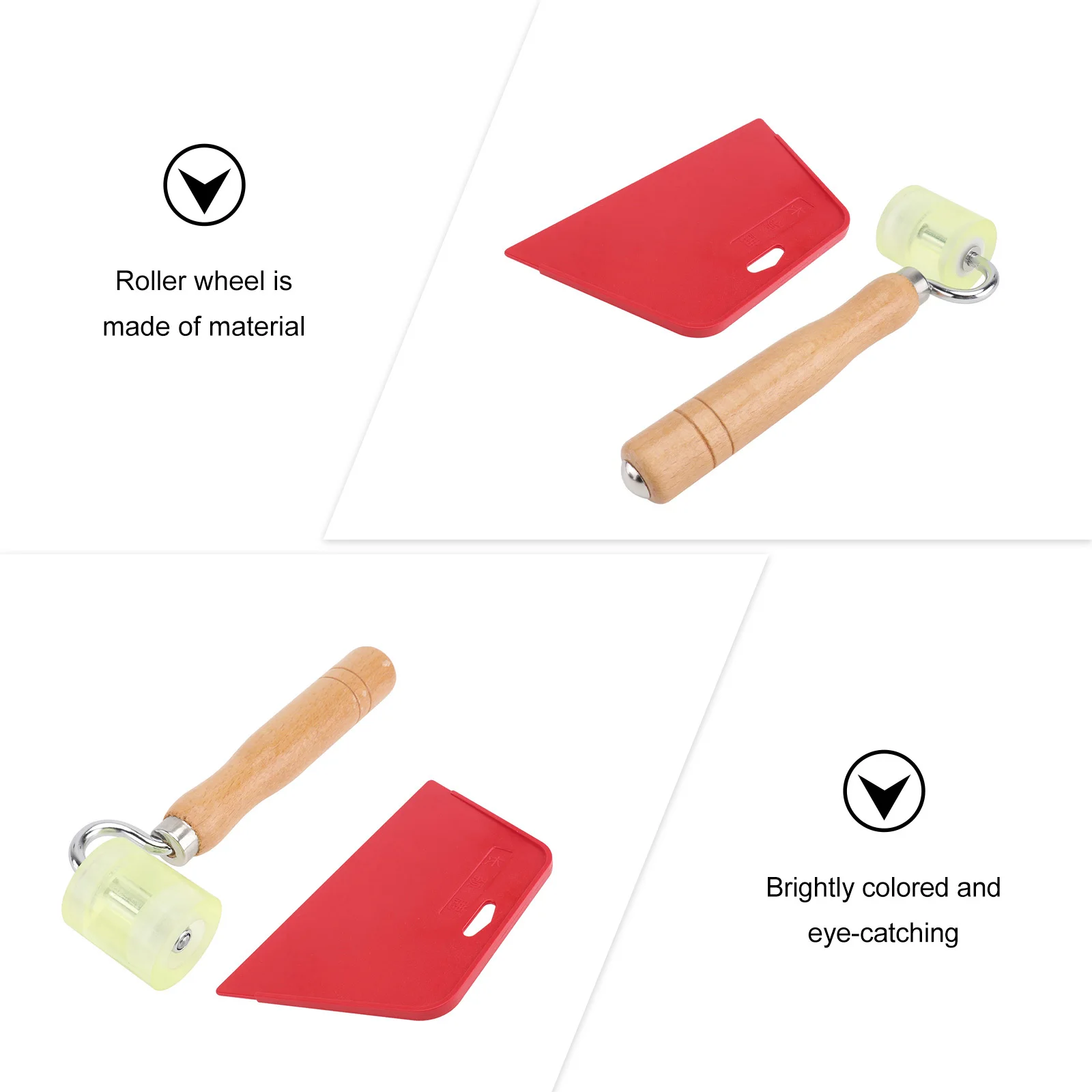 

Инструмент для строительства обоев, плоский ролик для шва, деревянное прижимное колесо для украшения дома своими руками, ручной инструмент