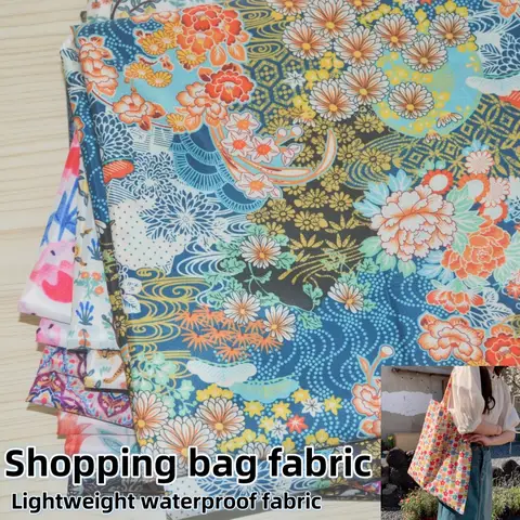 190T polyester taffeta PU coated printed waterproof fabric, pet raincoat, dirt proof clothing, shopping bag.umbrella tent fabric