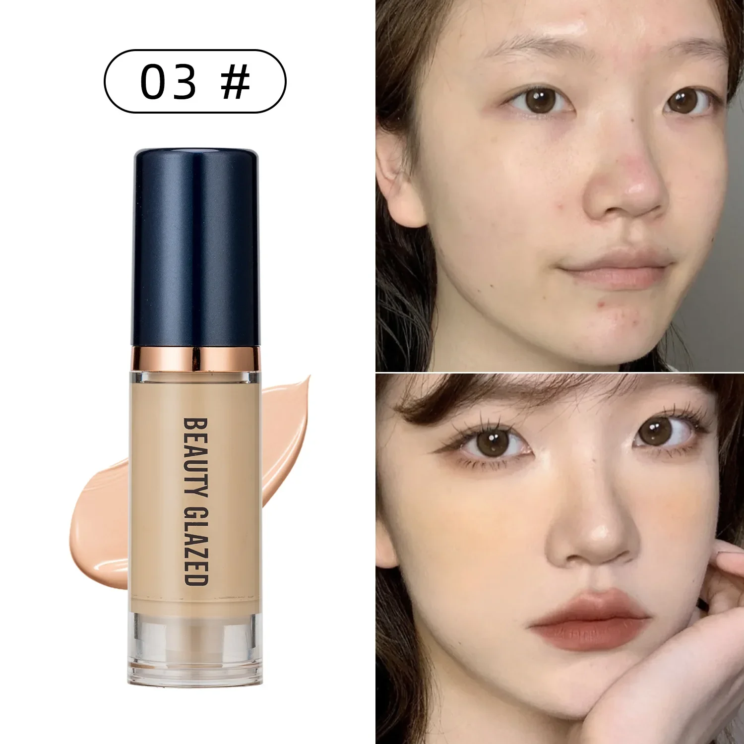 Matte Moisturizing Liquid Foundation Full Coverage Long Wear Foundation Oil Control  Concealer Primer Cream Beauty Makeup