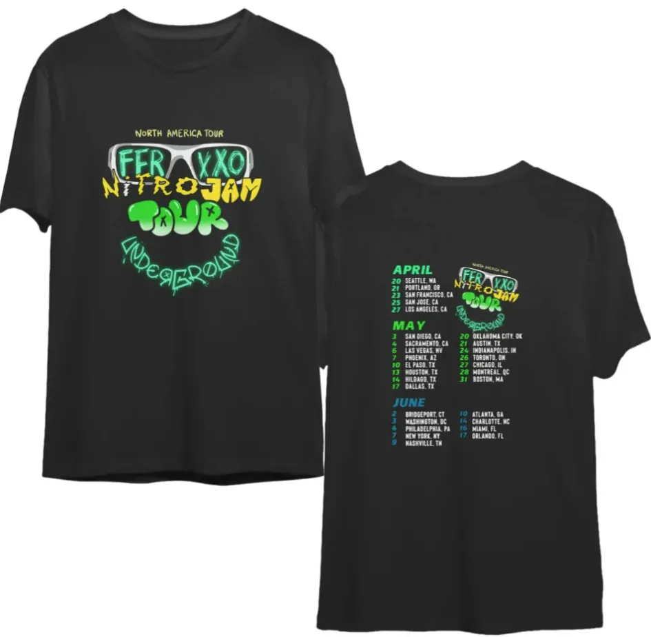 Feid 2023 Shirt, Feid Feliz Cumpleanos Ferxxo Tour 2023 T Shirt 2-sided