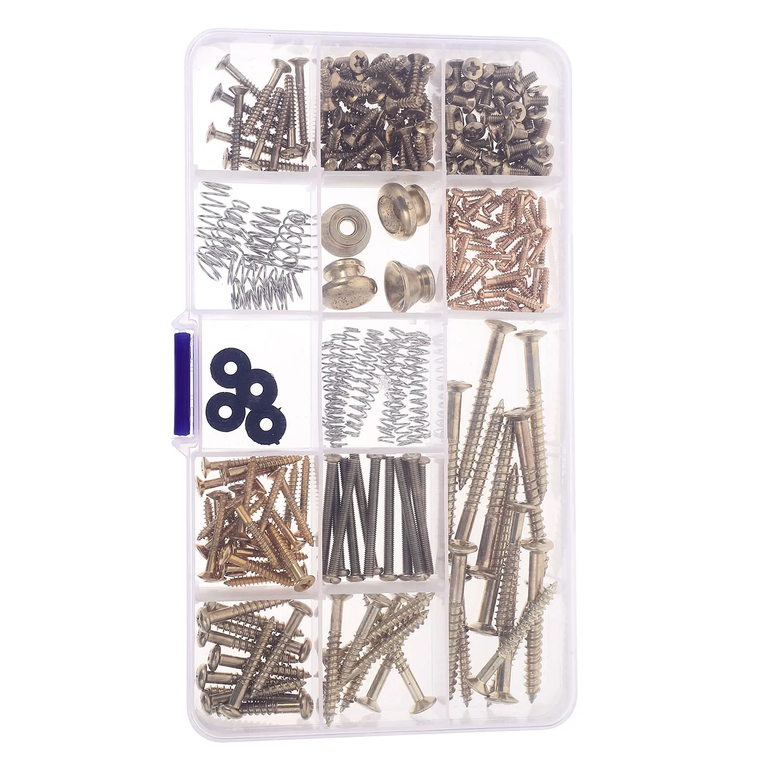 

254pcs Guitar Screw Kit Golden Electric Guitar Repair Hardware Replacement Set Pickup Screws Bridge Mounting Tuner Screws