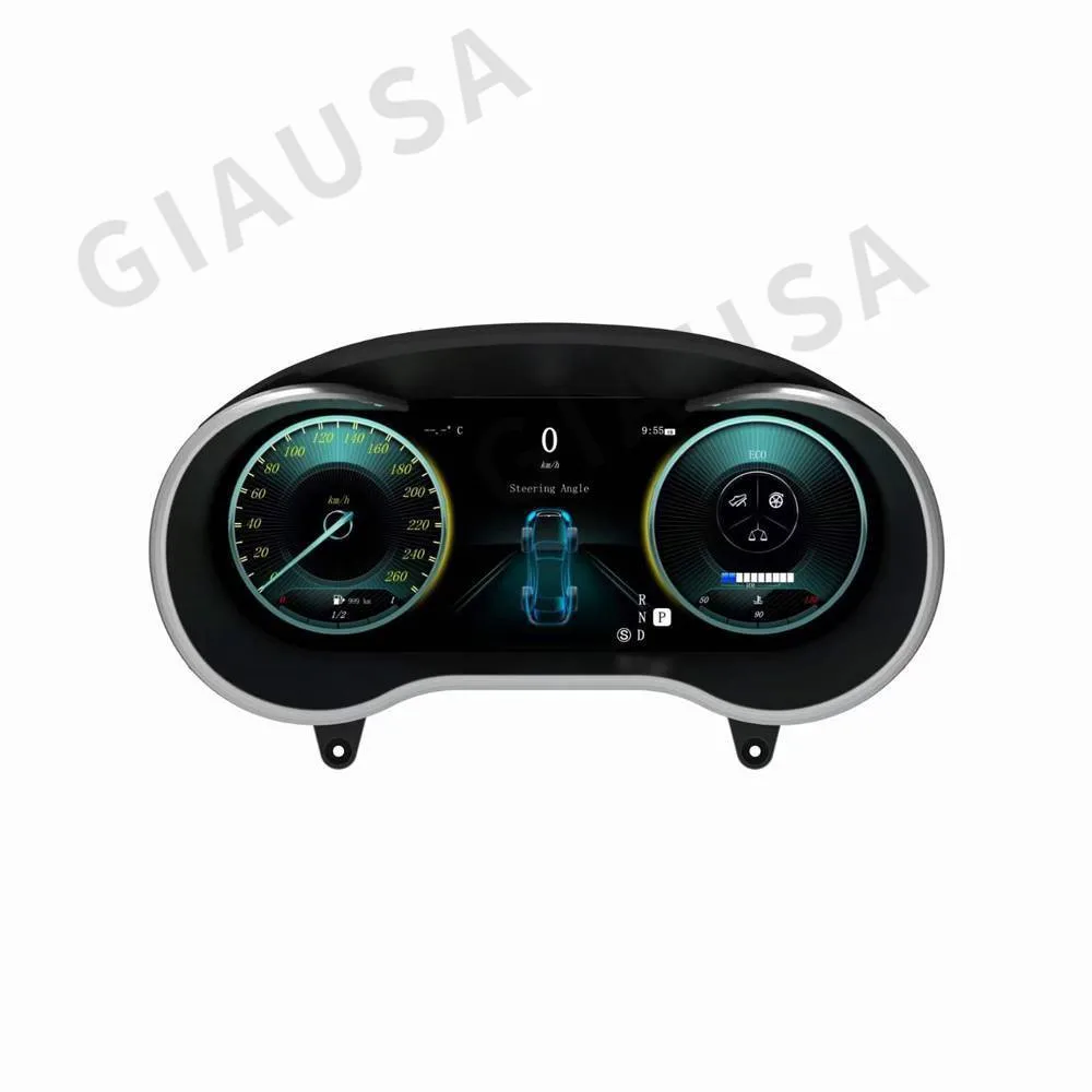 

12,3-дюймовый ЖК-спидометр для Benz CClass GLC W205 W204 2008-2019, автомобильный цифровой приборной панели, панельный дисплей, плеер