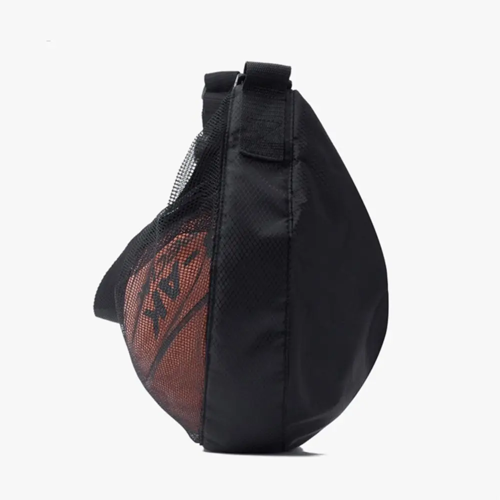 Verstelbare basketbalnettas Enkele schouderzak met ritssluiting Crossbody Baltas Handtas Lichtgewicht voetbalopbergtas