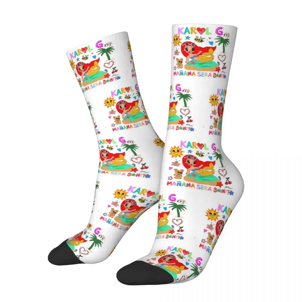 Manana Sera Bonito Karol G Socks Harajuku High Quality Stockings All Season Long Socks Accessories for Unisex Birthday Present