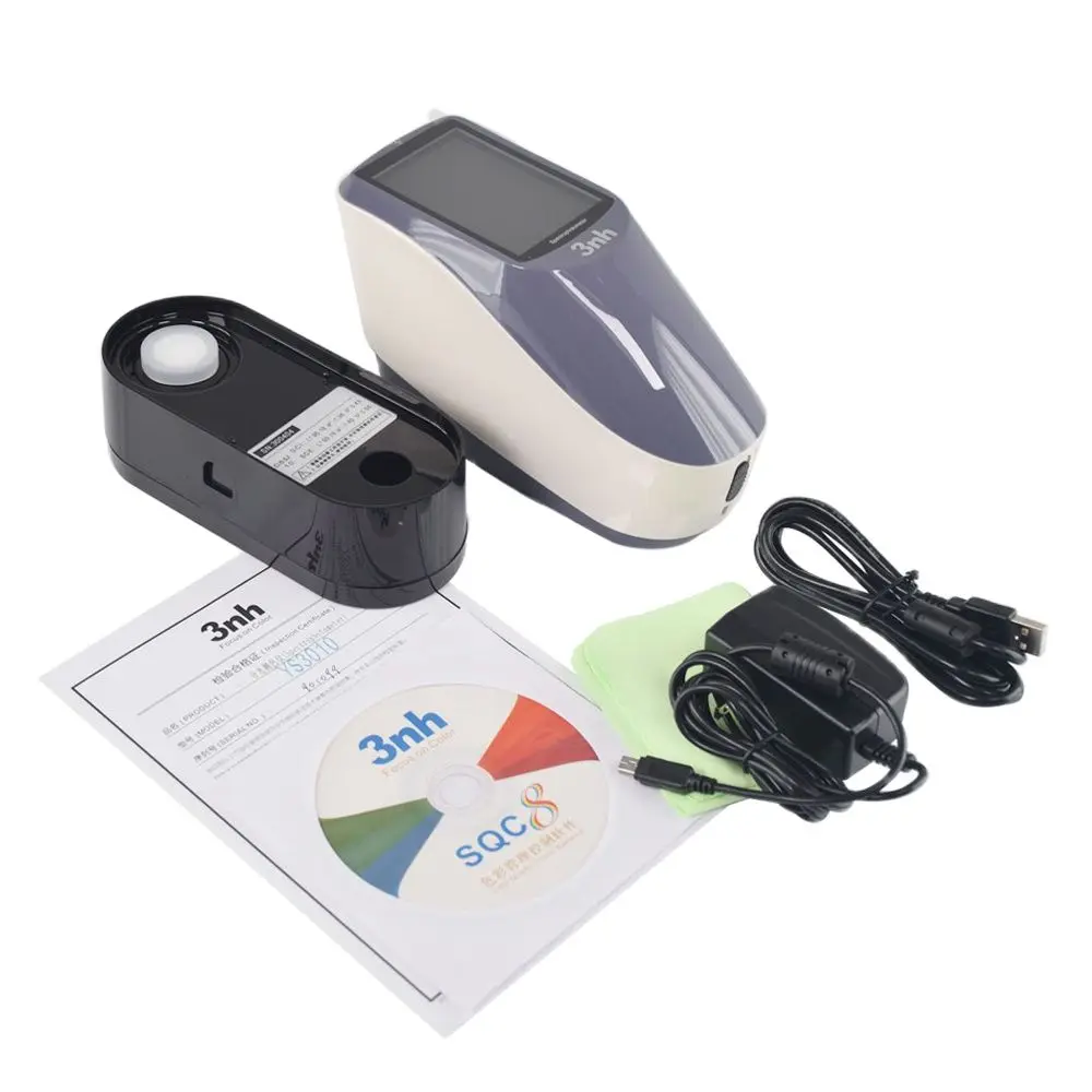 YS3010 Grating Handheld Spectrophotometer with 8mm Single Aperture Support both SCI and SCE