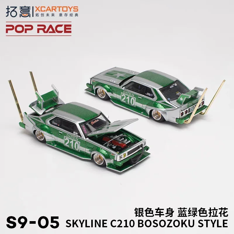 XCarToys x Pop Race 1:64 SKYLINE C210 BOSOZOKU STYLE Diecast Model Car