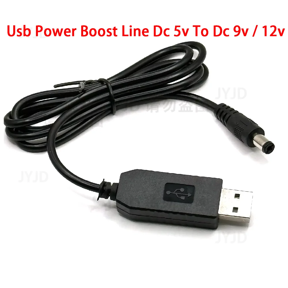 Linia zasilania USB Dc 5 V do Dc 9 V / 12 V Moduł podwyższający Konwerter USB Kabel adaptera Wtyczka 2,1 x 5,5 mm