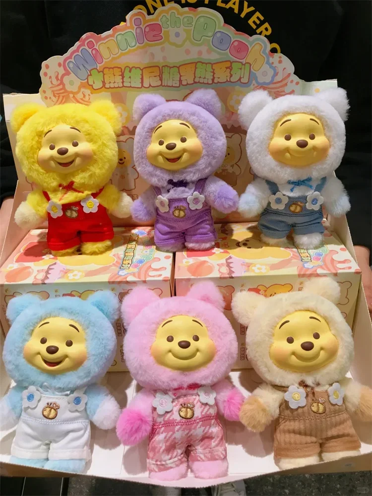 

Miniso Винни-Пух Candy Series слепая коробка милый виниловый плюшевый кулон с лицом Pupu медведь кукла модные трендовые игрушки Декор подарок