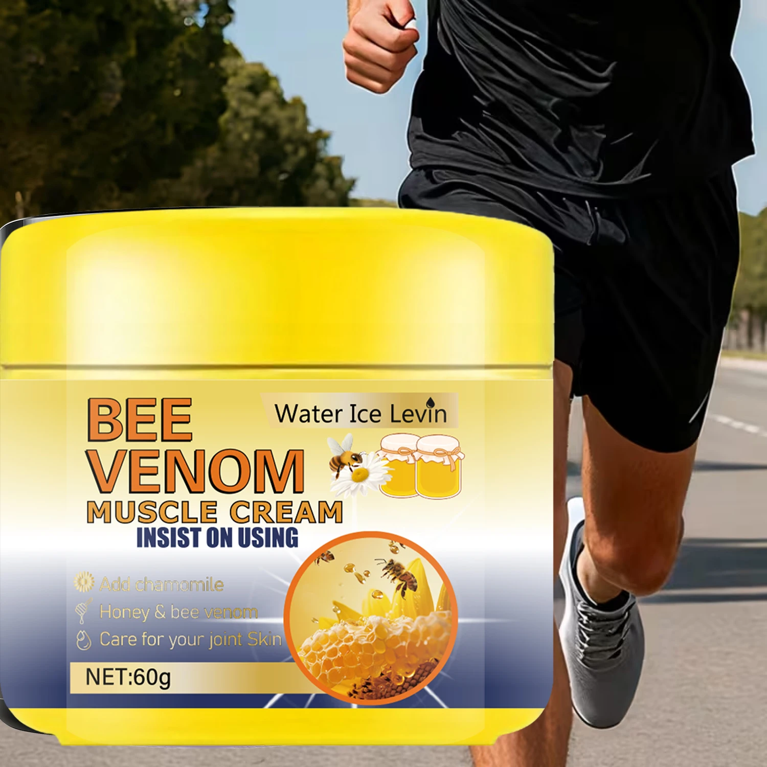 

Охлаждающий и согревающий крем для мышц невропатии с пчелиным ядом, гиалуроновой кислотой и магнием для облегчения мышц и суставов.