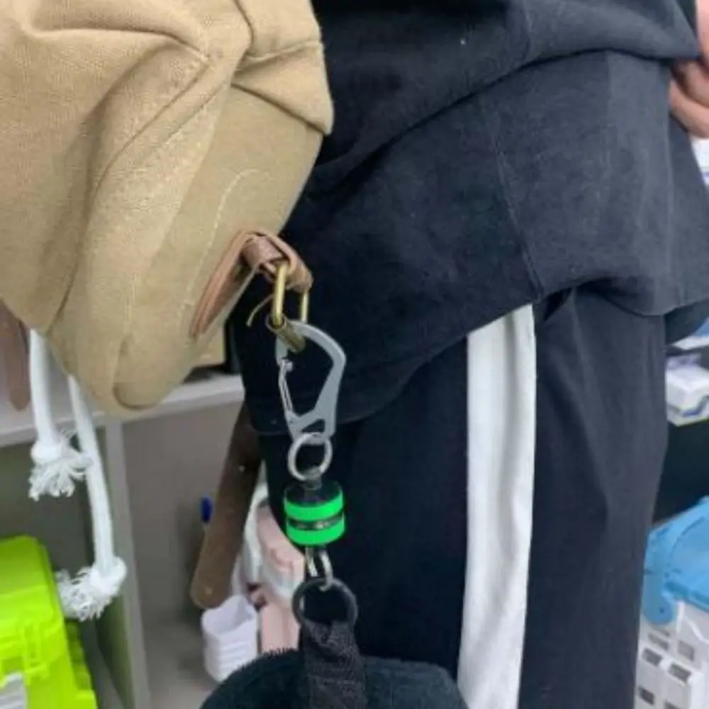 Multi-functional Outdoor Strong Magnetic Buckle Multicolors with Carabiner Clip Mountaineering Buckle Non-slip Anti-Drop