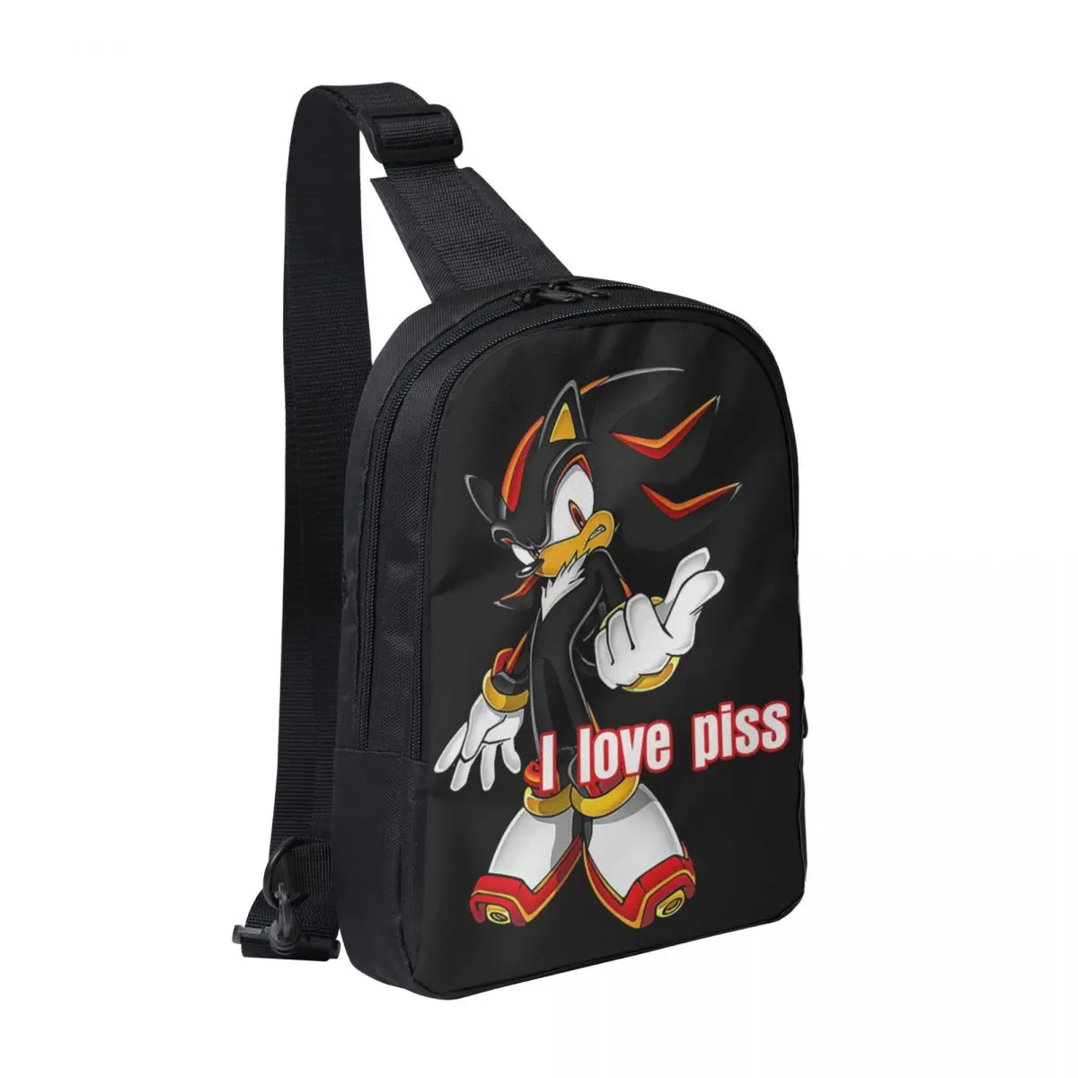 

Нагрудная сумка Shadow The Hedgehog, мужской рюкзак через плечо, нагрудная сумка, дорожный походный рюкзак, сумка на плечо