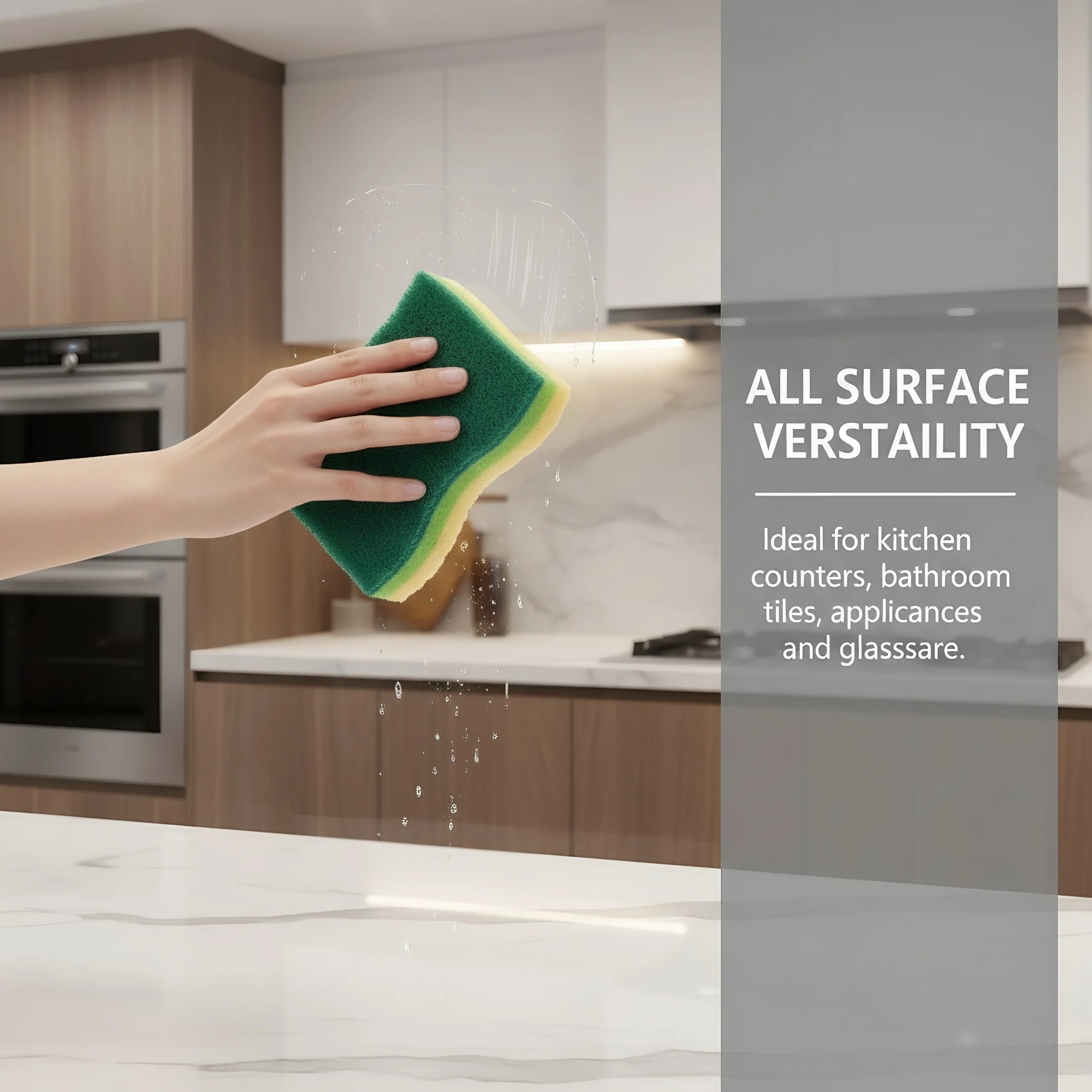 10pcs Grease & Water Absorbent Sponge 20x10x7cm, for Kitchen