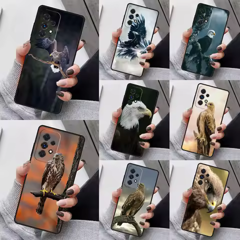 Eagle Hawk Bird Animal Phone Case For Samsung Galaxy S25 S23 S30 S8 S21 S20 FE S24 S22 Note 10 20 Plus lite Ultra