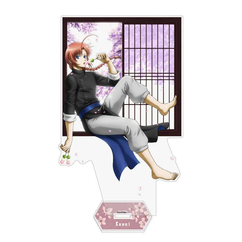 Gintama Acrylic Stand Anime Peripherals Sakata Gintoki Kamui Desktop Display Ornaments Collection Birthday Gift for Girl Boy Toy