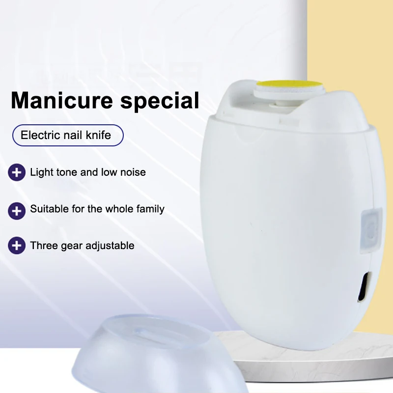 새로운 아기 손톱 트리머 전기 휴대용 손톱 커터 휴대용 안티 슬링 손톱깎이 3 조절 가능한 네일 파일러