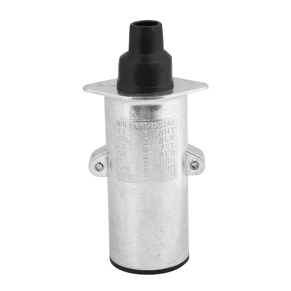 Plug N Typ 7 Pin Trailer Plug Plug-and-Play Trailer Plug Adapter 24V Plastic for Indicators Brake Lights Side Lights Fog Lamp