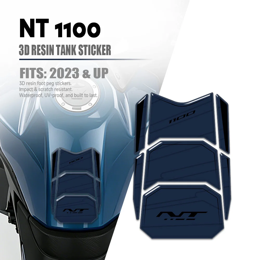 3D Resin Tank Pad Sticker Motorcycle Fuel Tank Protectior Decal For NT1100 NT 1100 2021 2022 2023 2024